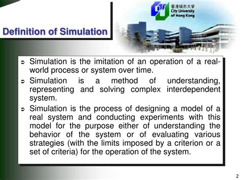 Simulation Definition Example