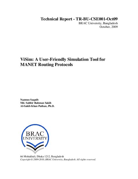 Simulation Tool Routing Protocols
