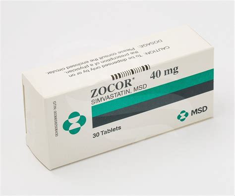 simvastatin zocor 40 mg tablet