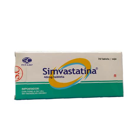 simvastatina 40 mg precio