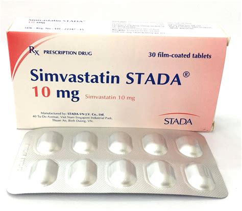 simvastatine 10 mg indication