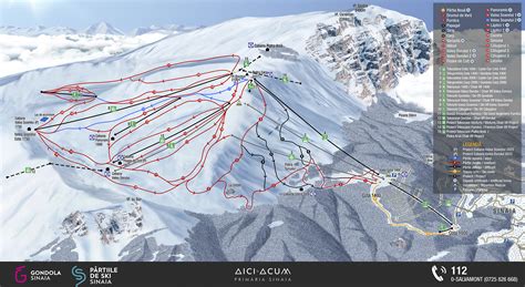 sinaia ski map