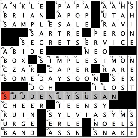 sinatra's nickname the crossword clue