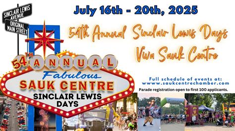 sinclair lewis days 2025