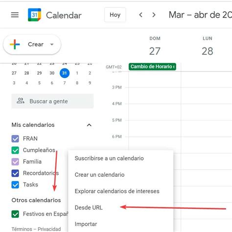 sincronizar calendario outlook y google