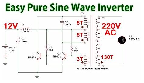 Sine Wave Inverter Circuit Diagrams 12v To 220v Switching (transformerless) DC/AC 12V/230V 150W Modified