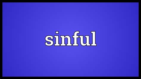 sinful meaning in urdu