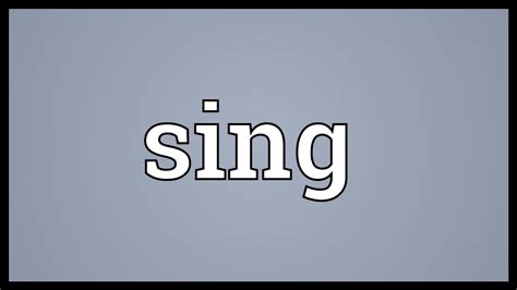 sing meaning in marathi