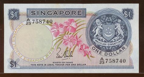 singapore $1 dollar note
