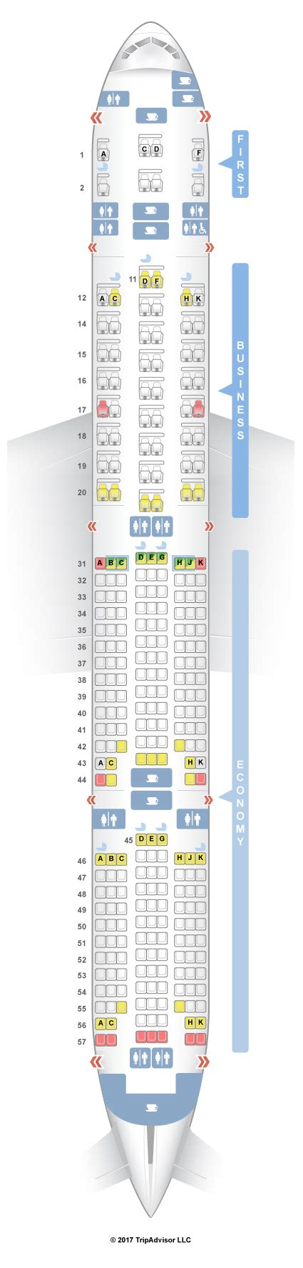 singapore airlines boeing 777 seat map