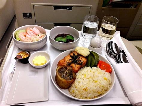 singapore airlines business class food menu