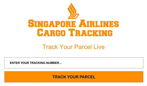 singapore airlines cargo track