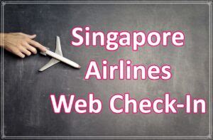 singapore airlines check in online