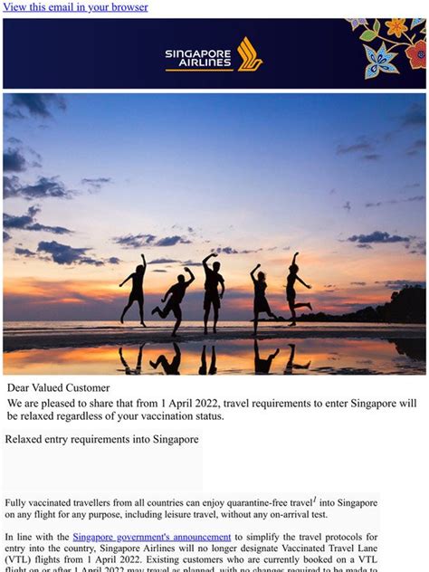 singapore airlines entry requirements