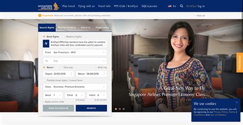 singapore airlines website flights airfares