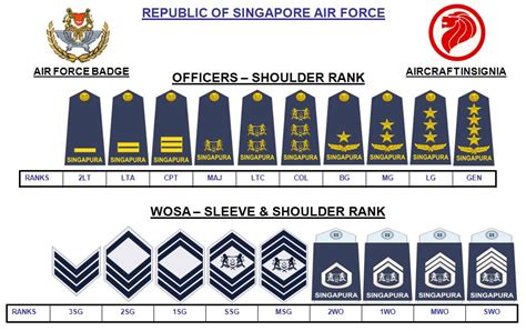 singapore army ranks pay