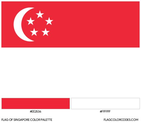 singapore flag colour code