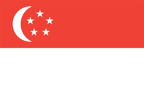 singapore flag vector