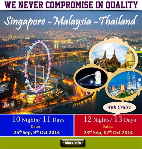singapore malaysia thailand tour package