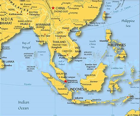 singapore map with neighbouring countries