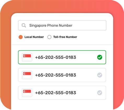 singapore mobile number sample