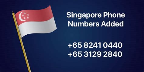 singapore mobile phone number
