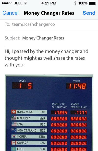 singapore money changer rate compare to china