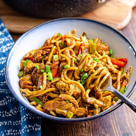 singapore noodles with chicken