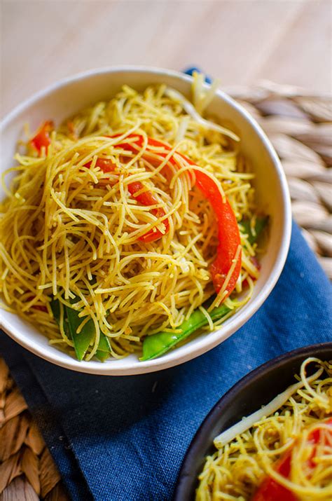 singapore rice noodles vegan