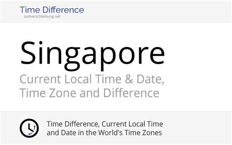 singapore time difference