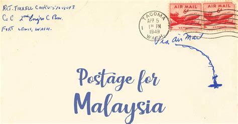 singapore to malaysia postage