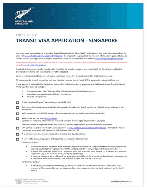singapore transit visa application