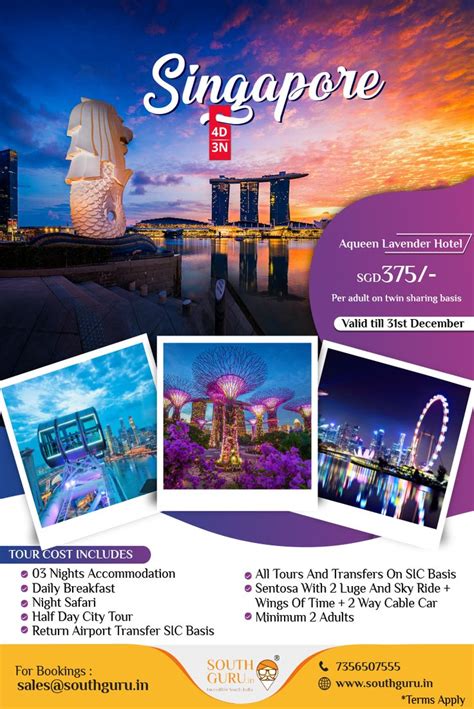 singapore vacation packages from bangalore