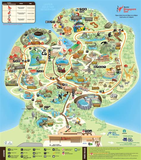 singapore zoo map pdf
