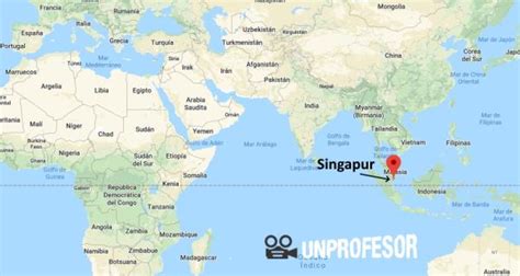 singapur en el mapamundi