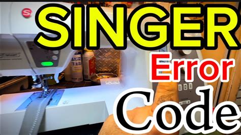 Singer Error Code C4