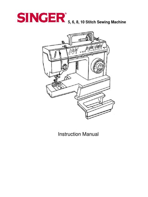Singer Sewing Machine Instructions Manual