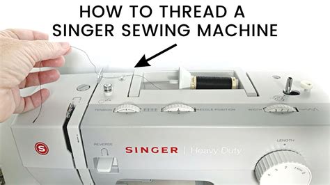 Singer Sewing Machine Putting Thread