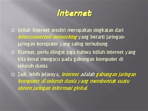 (Definisi merupakan singkatan dari ‘interconnected…