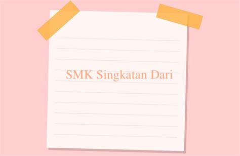 Singkatan Nama Kelas Smk Multimedia