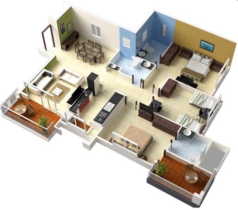 Five Low Budget 3 Bedroom Single Floor House Designs Under 1000 Sq.ft