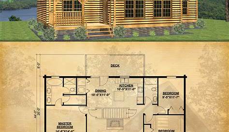 floor plans for cabins | Floor Plan 1 | Log cabin floor plans, Log home