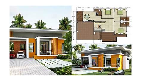 Contemporary One-Level House Plan with Split Beds - 370002SEN
