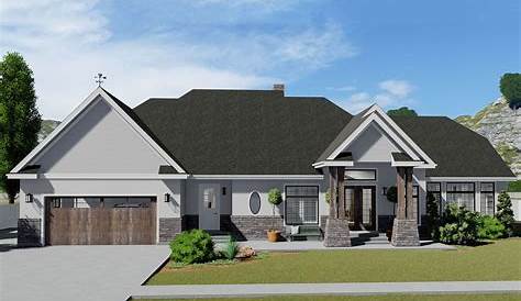 Attractive One-level Home Plan with High Ceilings - 62156V