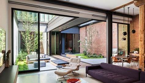 Contemporary Side Courtyard House Plan | 61custom | Contemporary