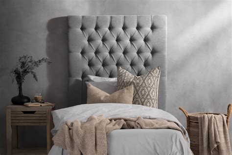 Single Bed Headboards Grey
