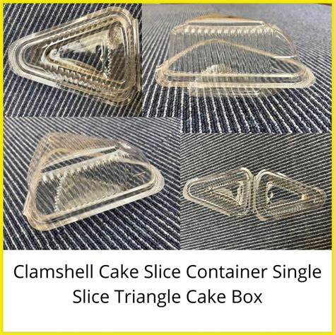 single cake slice container