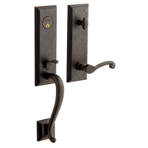 single cylinder entry door handleset with deadbolt