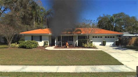 single family home structure fire