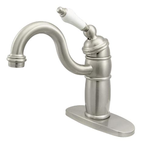 single handle bar faucet brushed nickel